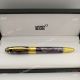 Copy Mont Blanc Daniel Defoe Purple&Gold Rollerball Pen AAA Grade (3)_th.jpg